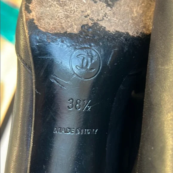 CHANEL Black Heeled Boots with Stiletto Heel - Picture 2 of 9